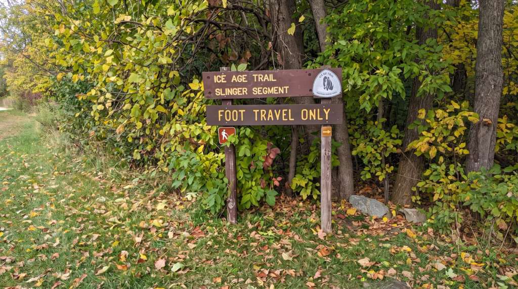 Hiking the Ice Age Trail in Slinger (Polk Kames Too)